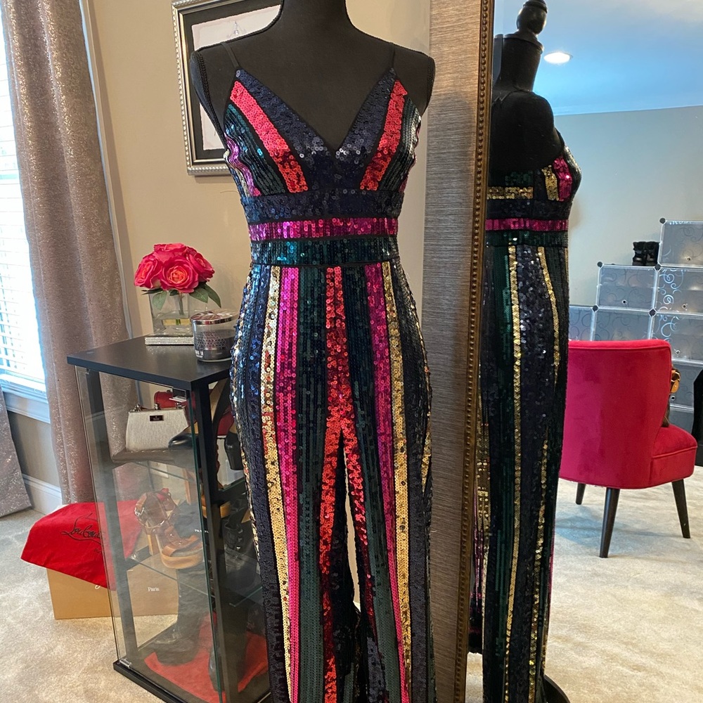 Express Sequin Jumpsuit